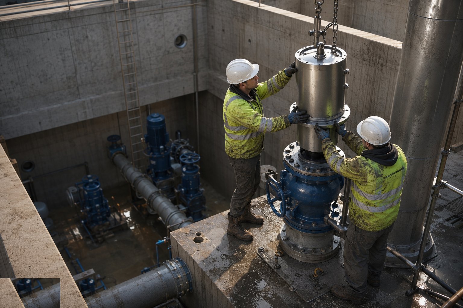 Install the surge protection — Water Pumping Stations, step 4