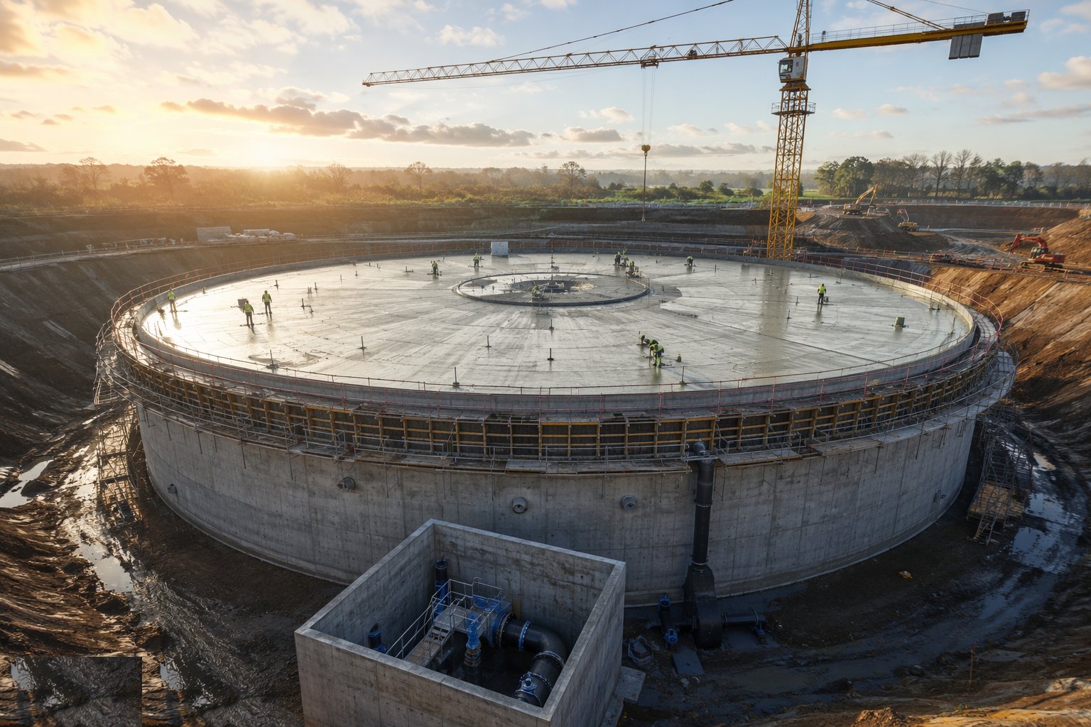Build the roof and seal it against the world — Service Reservoirs & Water Towers, step 3