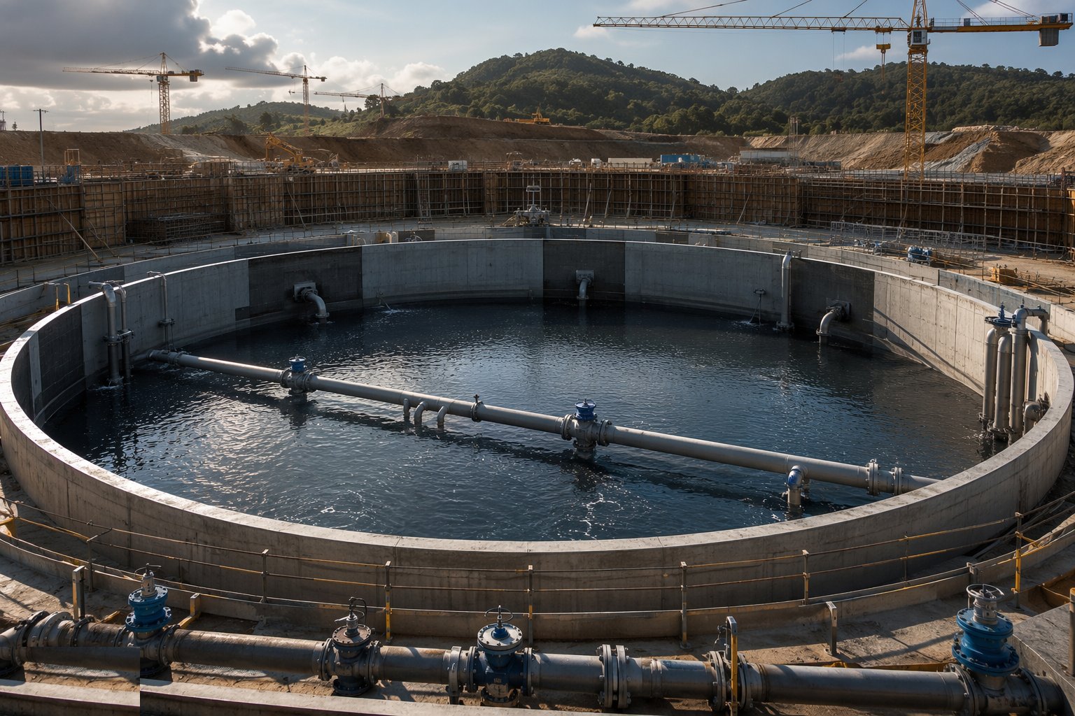 Prove the structure: tightness test by compartment — Service Reservoirs & Water Towers, step 5