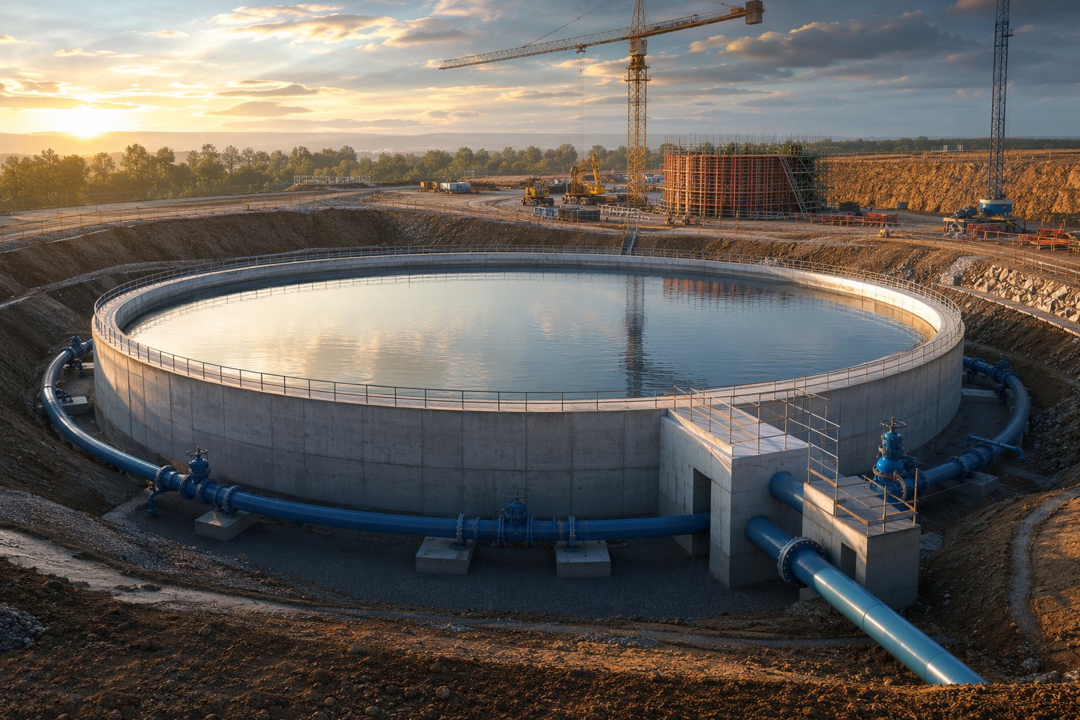 Commission into the network and hand over — Service Reservoirs & Water Towers, step 7