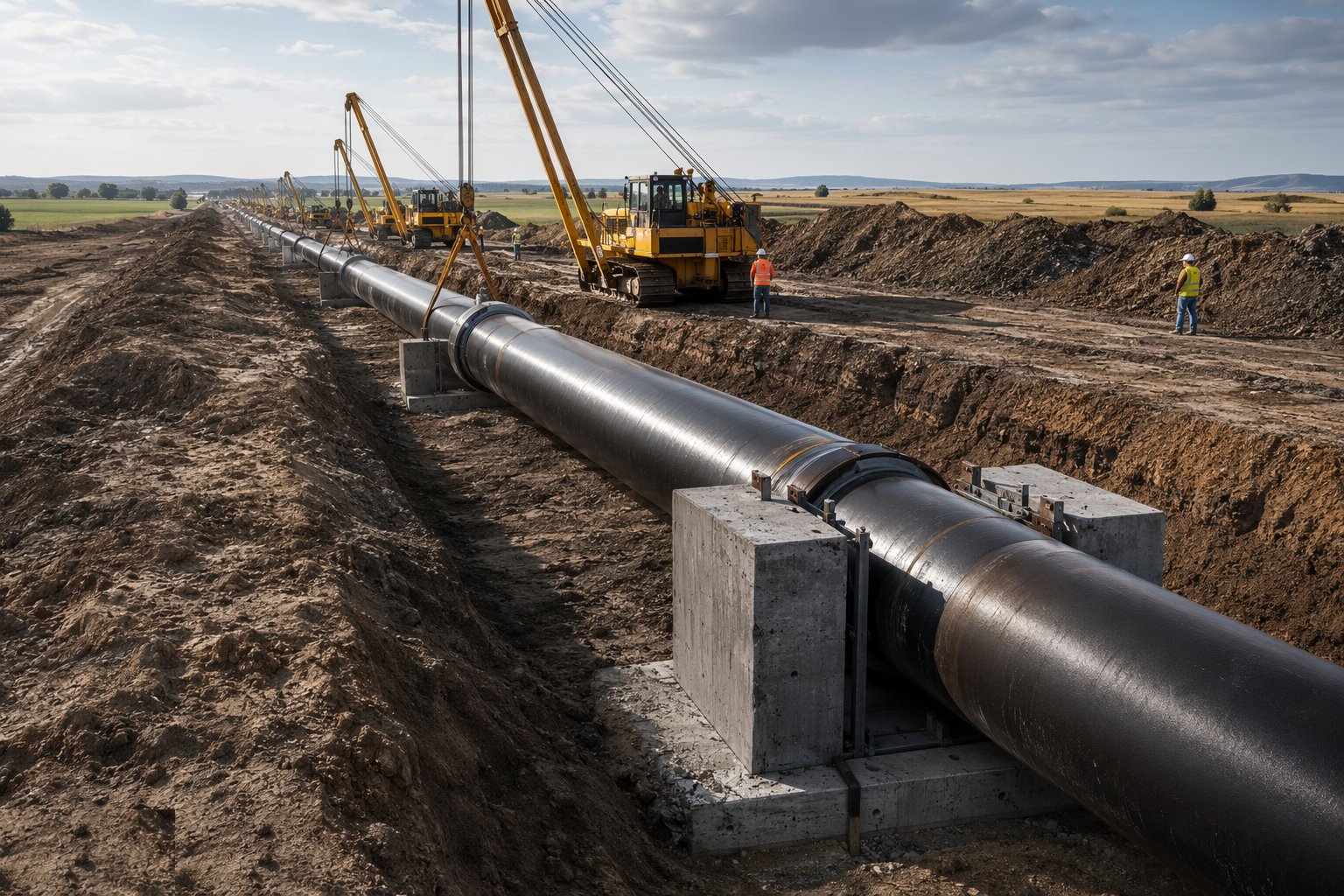 Anchor the line: thrust blocks and restrained joints — Water Pipelines & Trunk Mains, step 4