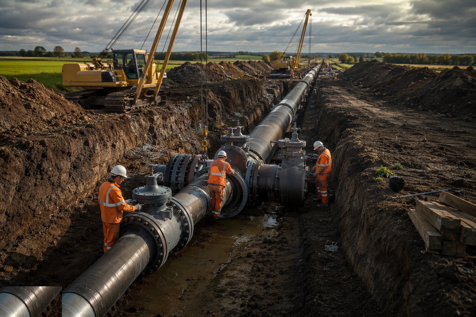 Connect to the live network — Water Pipelines & Trunk Mains, step 8