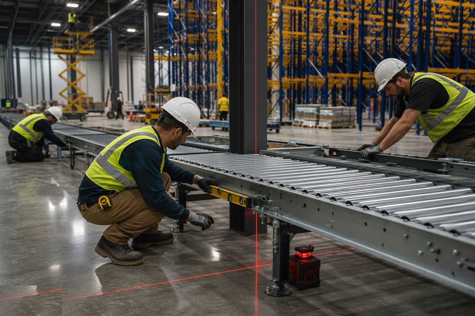 Install the automation hardware — Racking & Warehouse Automation Installation, step 4