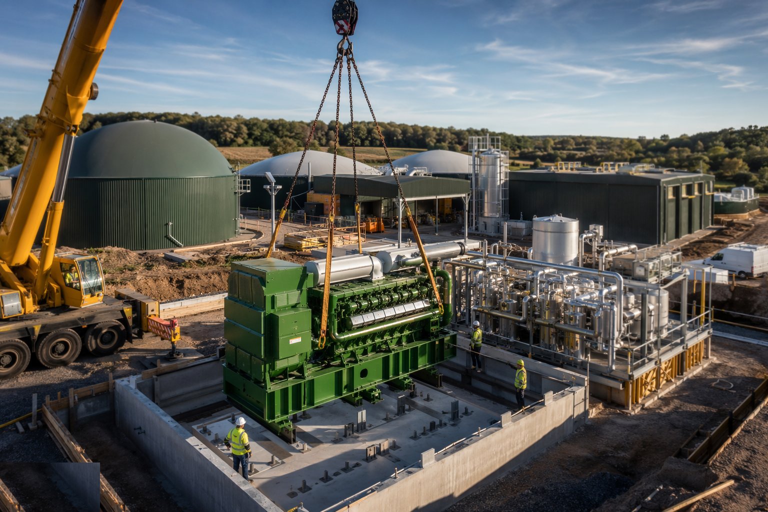 Install CHP, upgrading and pasteurisation — Anaerobic Digestion & Composting Facilities, step 5
