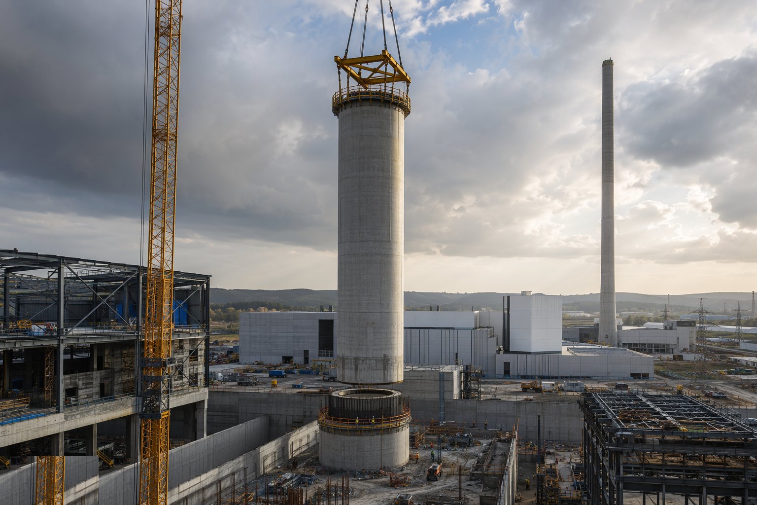Raise the stack — Energy-from-Waste Plant Construction, step 6