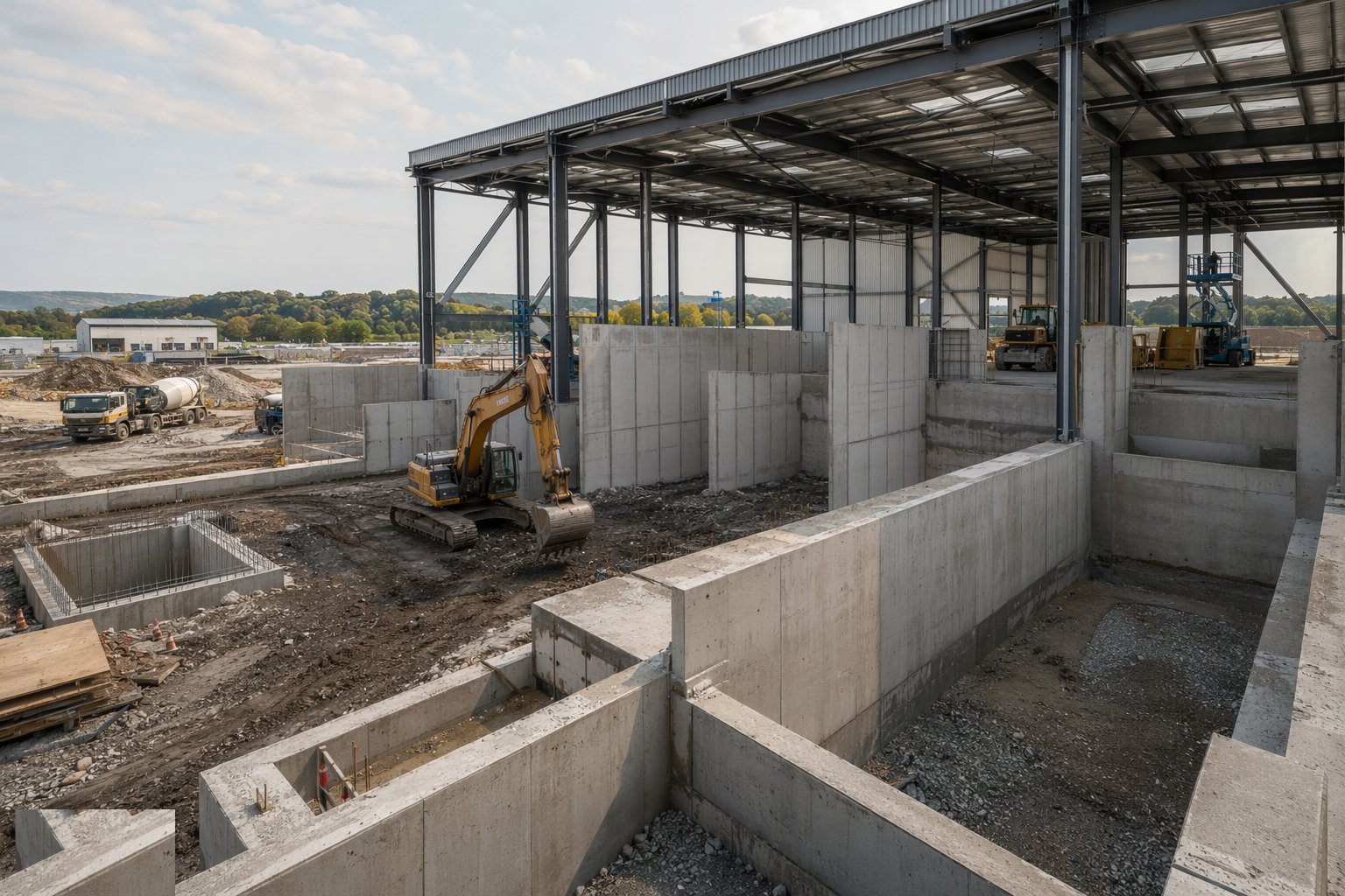 Build push walls, bays and heavy civils — Waste Transfer Stations & MRFs, step 4