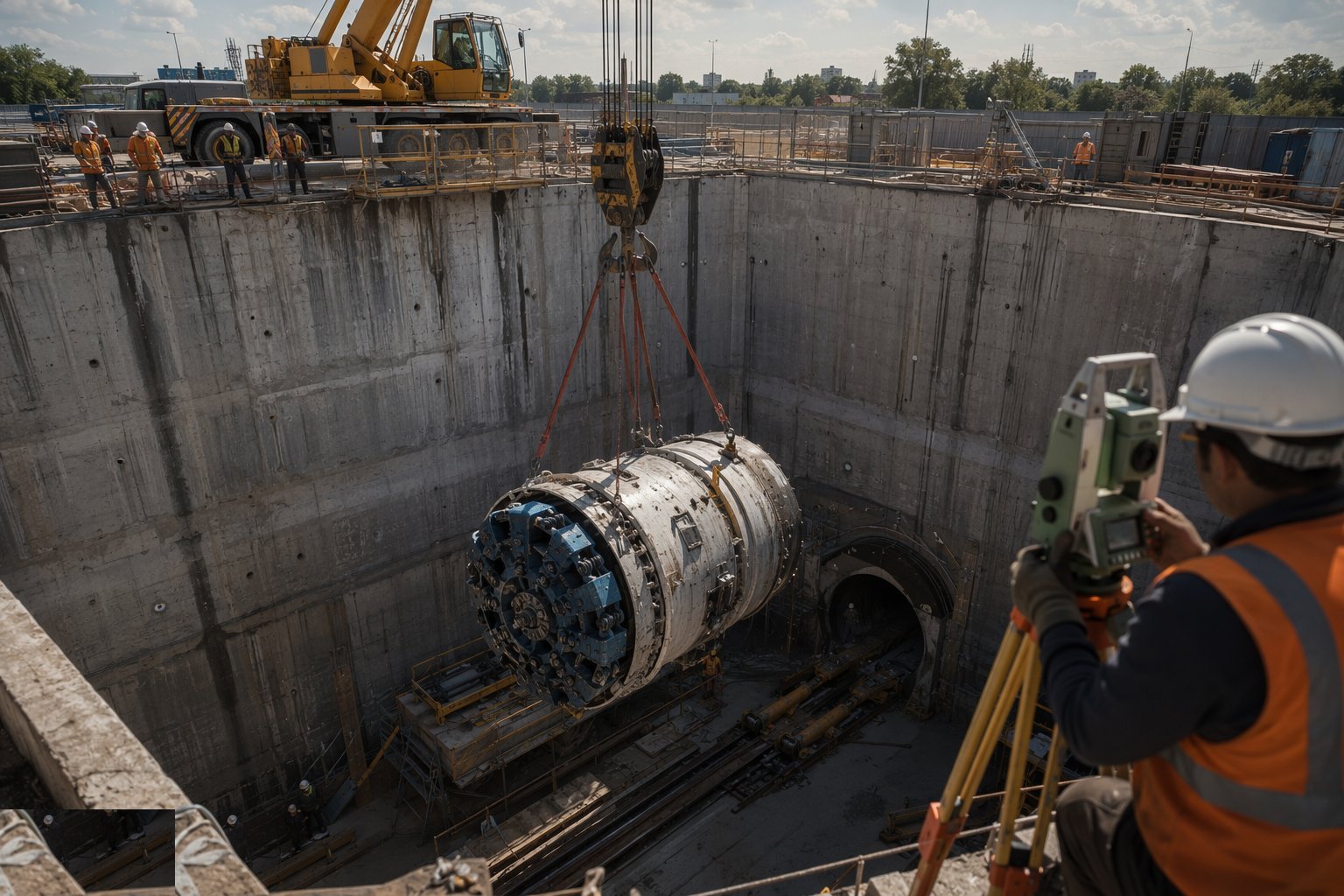 Break through and recover the machine — Utility Tunnels & Pipe Jacking, step 5